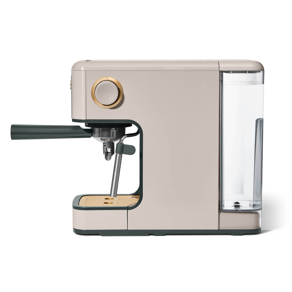Beautiful by Drew Barrymore Slim Espresso Machine, 20-Bar Pressure, Black Sesame