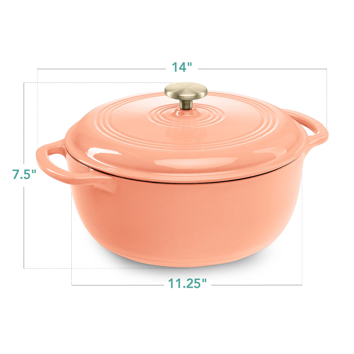 Best Choice Products 6 Quart Enamel Cast-Iron Dutch Oven, Heavy-Duty Cookware w/ Dual Handles, Lid - Cornflower Blue