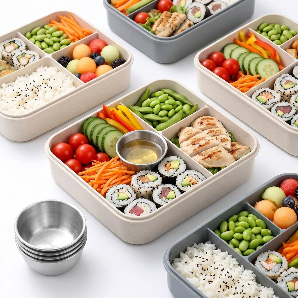 12Pcs 1.5oz Stainless Steel Dipping Sauce Cups, Reusable Metal Ramekins for Condiments & Portion Control, Stackable Mini Bowls for Meal Prep & Ketchup