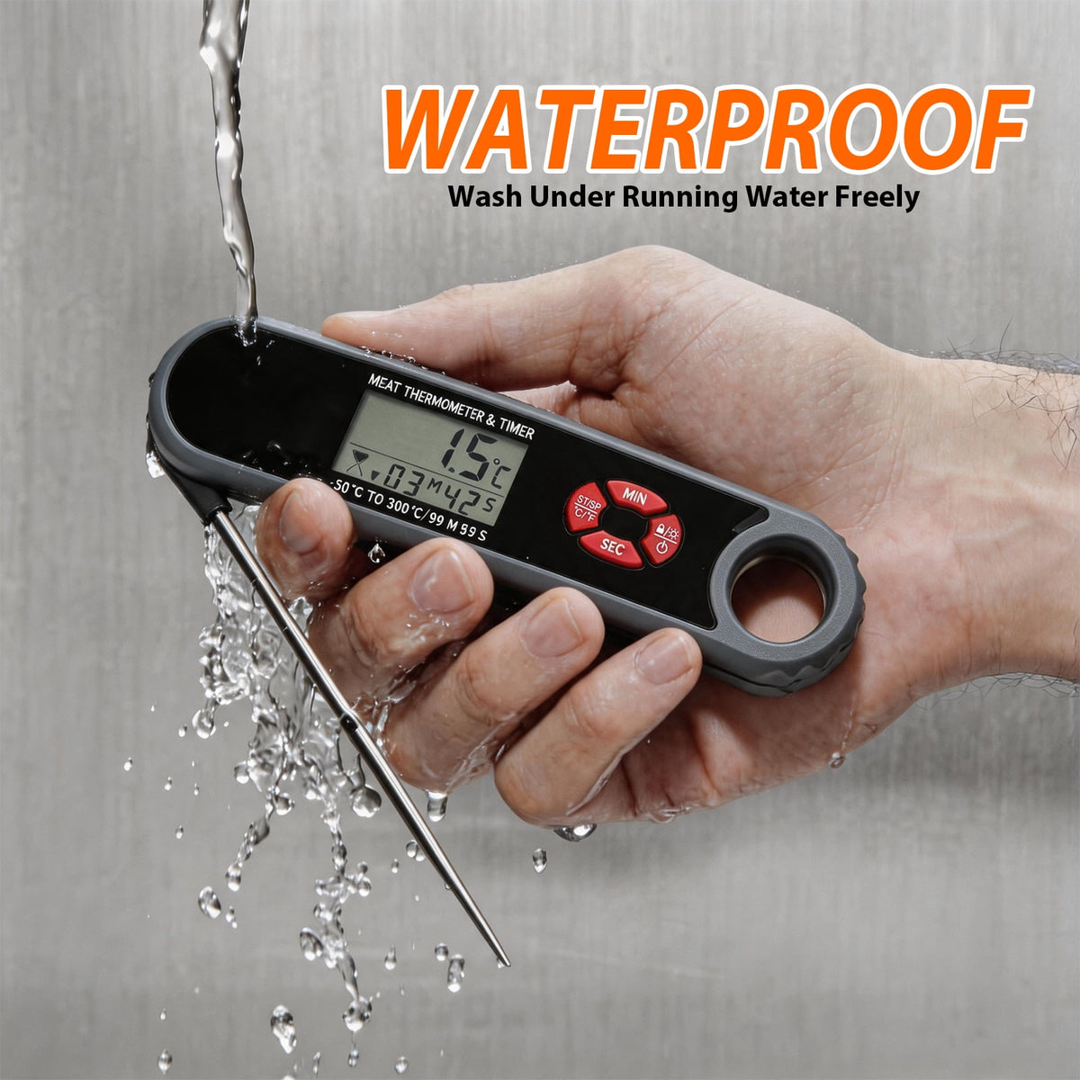 AGCAN Digital Meat Thermometer Instant Read Food Thermometers for BBQ Grilling Cooking