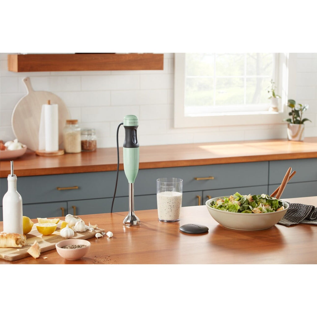 KitchenAid 2-Speed Corded Hand Blender, Onyx Black with Blending Jar and Lid, KHB1231OB