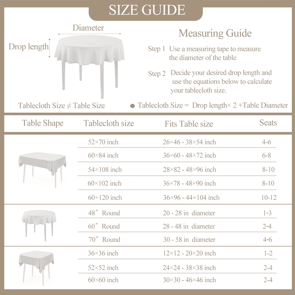 Inosoo Faux Linen Textured Rectangle Tablecloth - 60 x 84 inch Waterproof & Machine Washable Linen-Look Cloth Table Cover, White