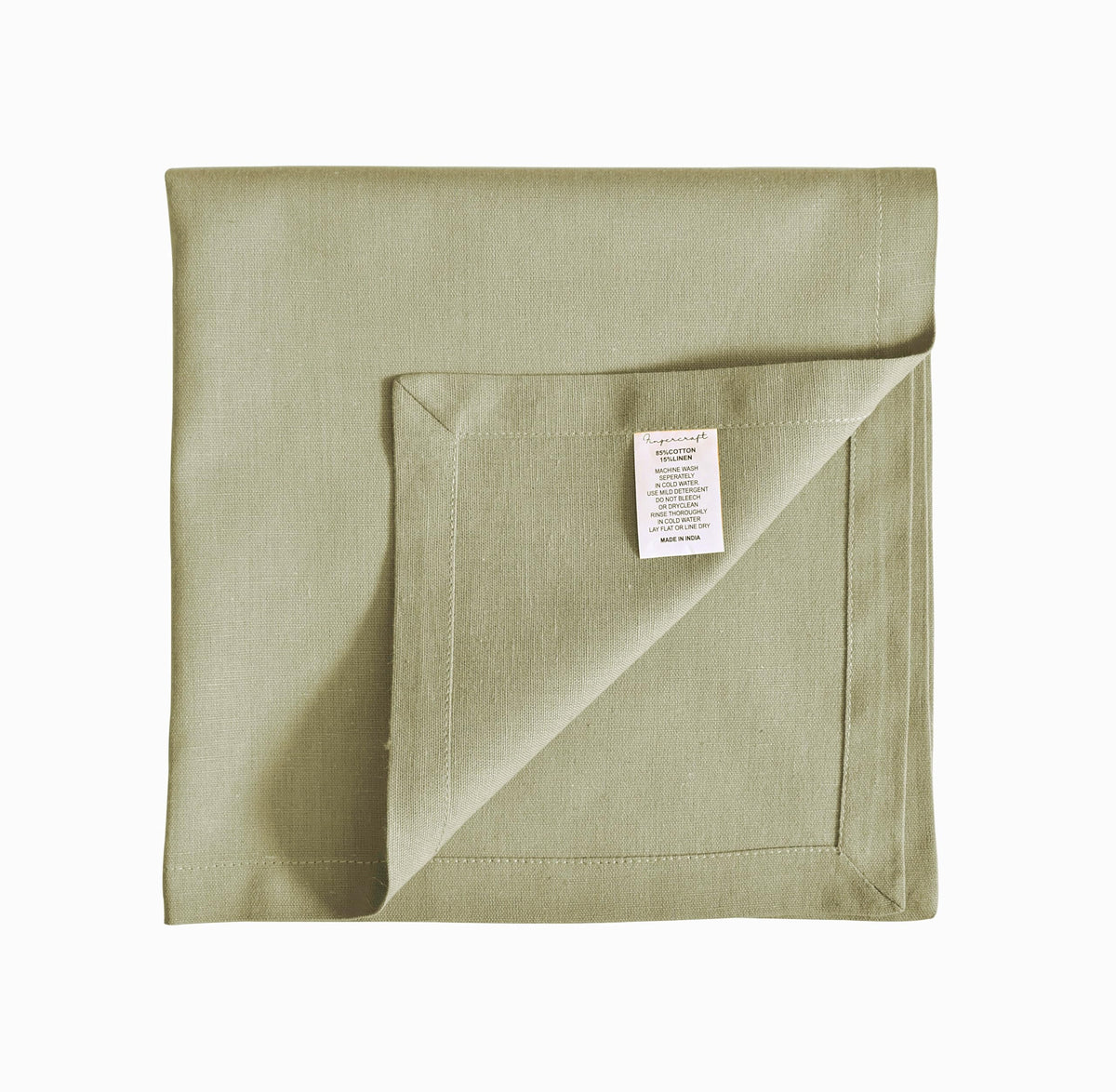 Fingercraft Cloth Napkin, Solid Color Cotton Linen Blend Table Napkins, Soft and Absorbent Fabric, Set of 12, Blush Pink