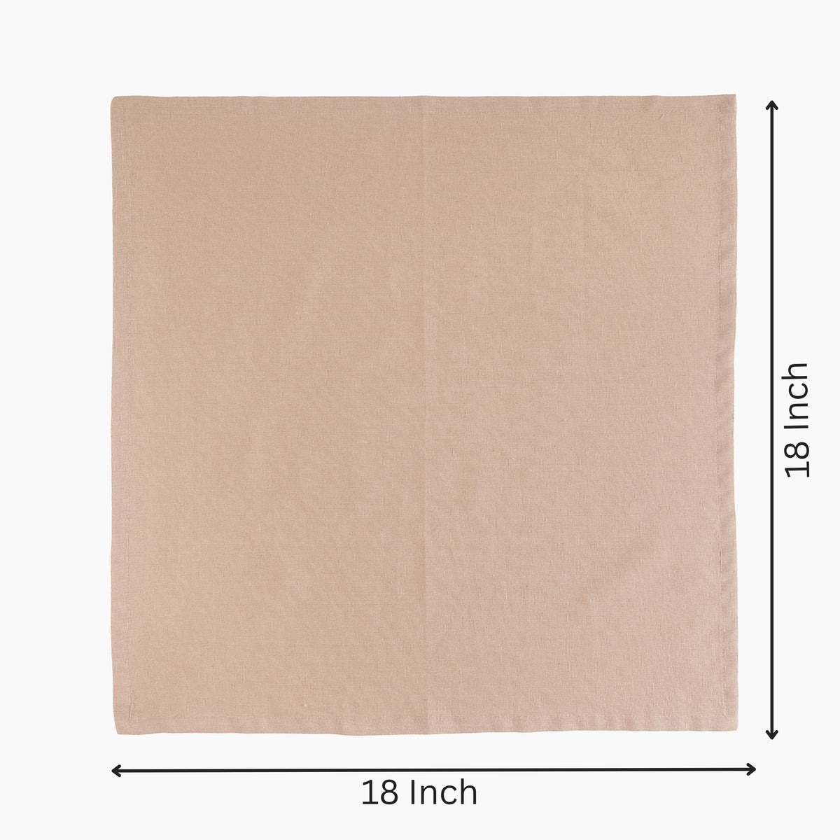Fingercraft Cloth Napkin, Solid Color Cotton Linen Blend Table Napkins, Soft and Absorbent Fabric, Set of 12, Blush Pink