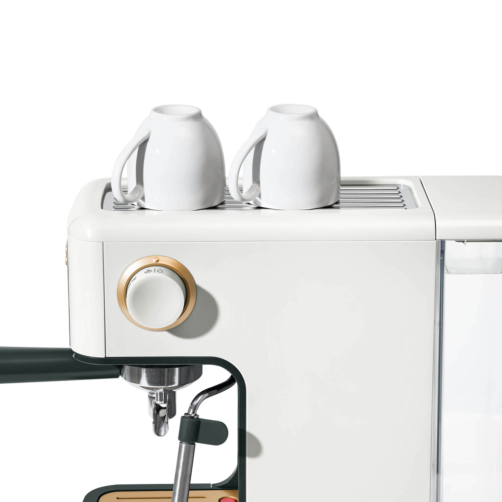 Beautiful by Drew Barrymore Slim Espresso Machine, 20-Bar Pressure, Black Sesame