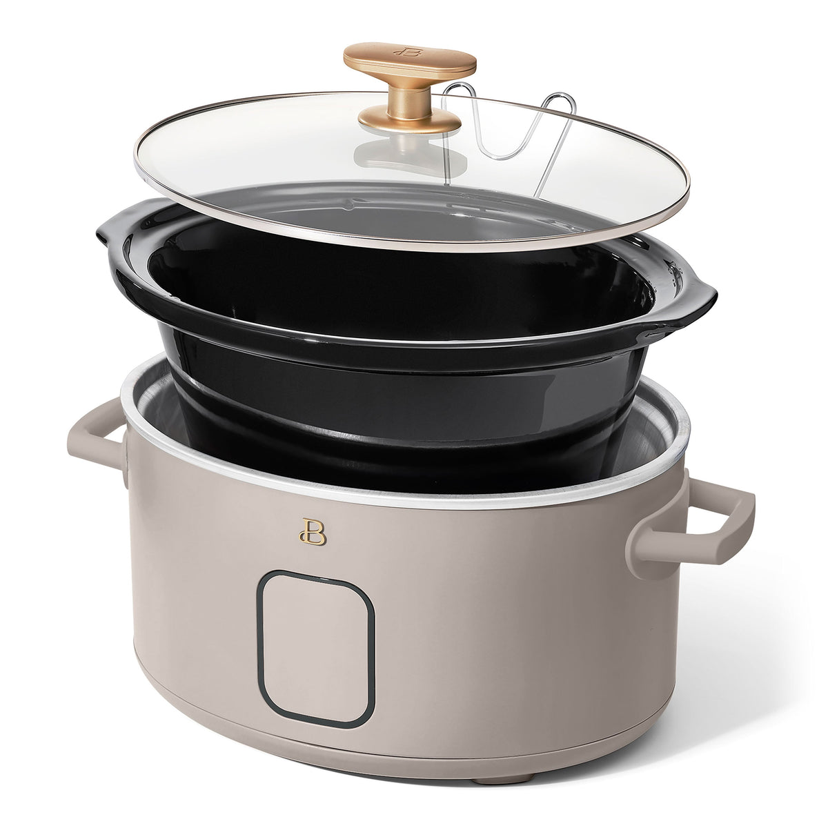Beautiful 6 Qt Programmable Slow Cooker, Thyme Green by Drew Barrymore
