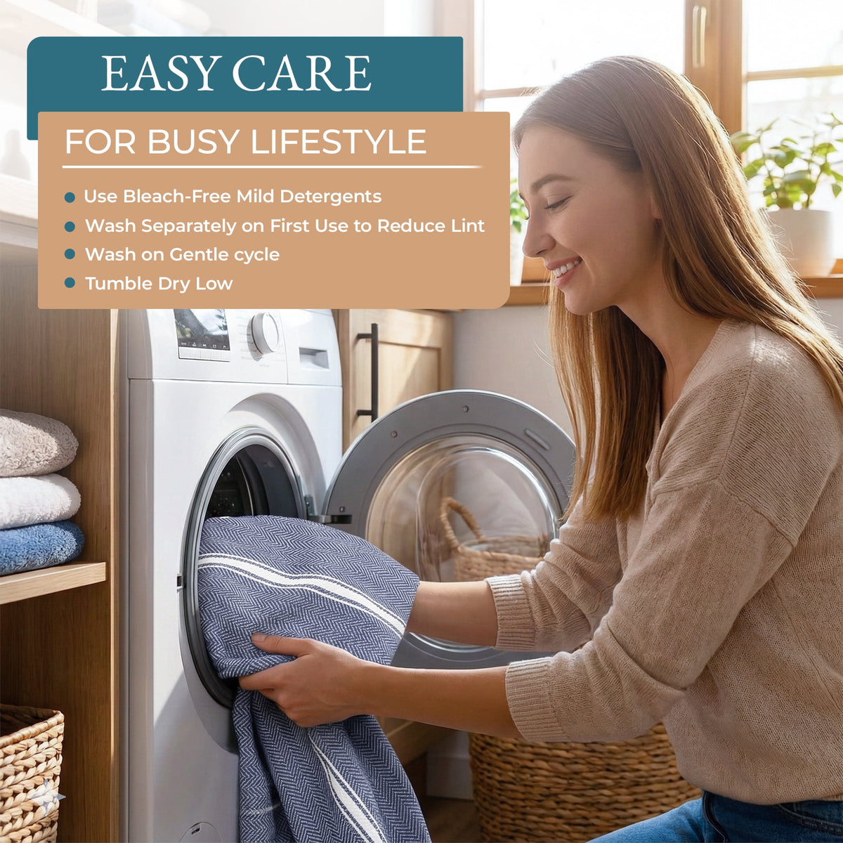 Kitchen Towels Set - 100% Pure Cotton Super Absorbent Hand Towel, Grey Tea Towels, Soft & Durable, Pack of 12 – 15”x25”, Grey Stripe