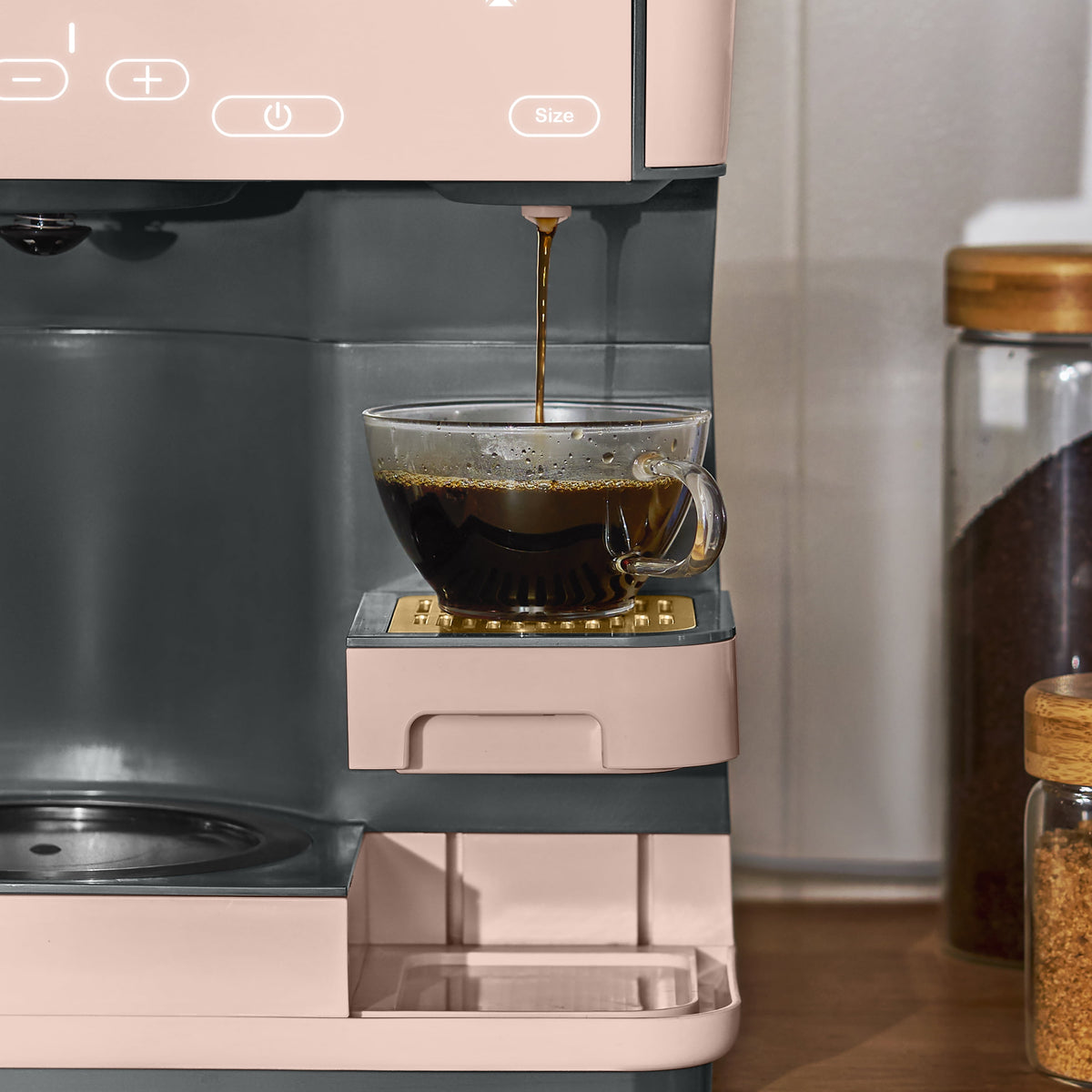 Beautiful by Drew Barrymore Multi-Brew 12-Cup Programmable Drip & Single-Serve Coffee Maker, White Icing