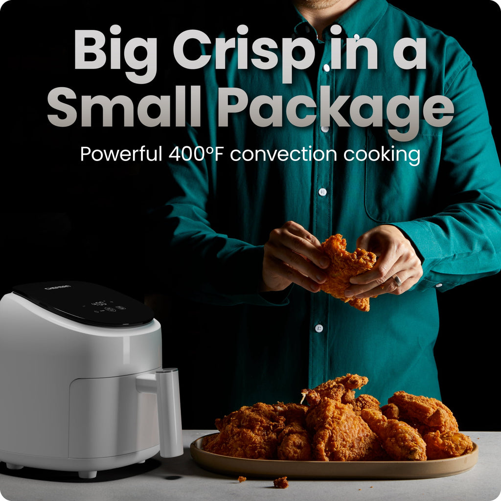 Chefman TurboFry 2-Quart Digital Air Fryer, Compact Design for Quick Meals, Dishwasher-Safe – Black