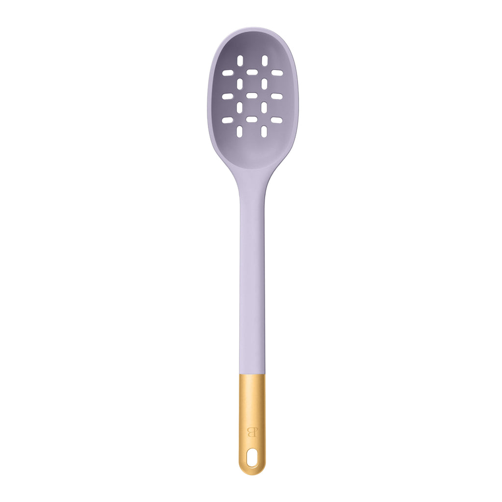 Beautiful 6-Piece Silicone Kitchen Tool Set with Ceramic Crock, Chocolate by Drew Barrymore