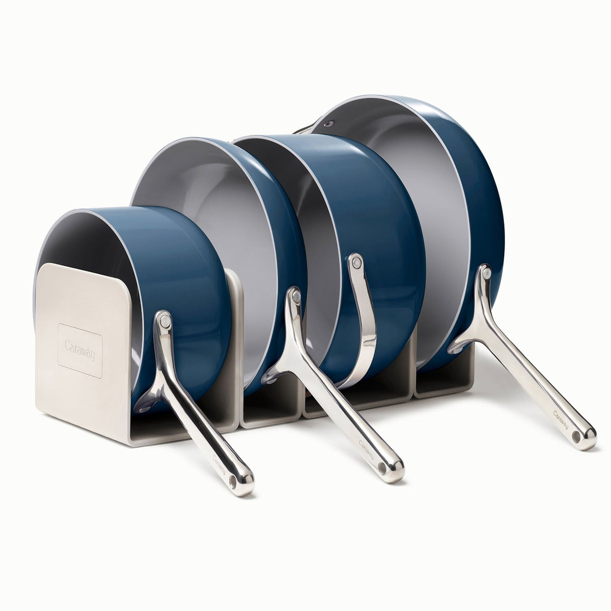 Caraway Ceramic Non-Stick Pots & Pans Cookware Set, 12- Piece, Cream