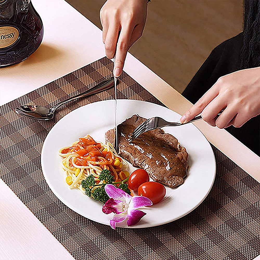 Black Silverware Set, Vesteel 20 Piece Stainless Steel Flatware Cutlery Set for 4, Mirror Finish, Dishwasher Safe
