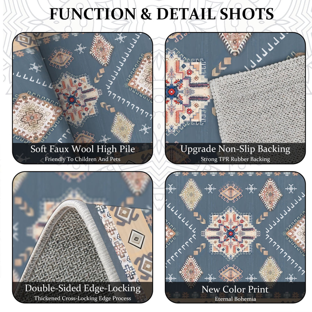 TECHVIDA Kitchen Rug Set 3 Piece,Non Slip Machine Washable Kitchen Mats, Farmhouse Hallway Doormat for Home Floor and Living Room,Gray