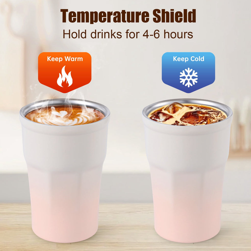 Ochapa 360 ML/12oz Coffee Tumbler, Double Walled Stainless Steel Insulated Travel Coffee Mug