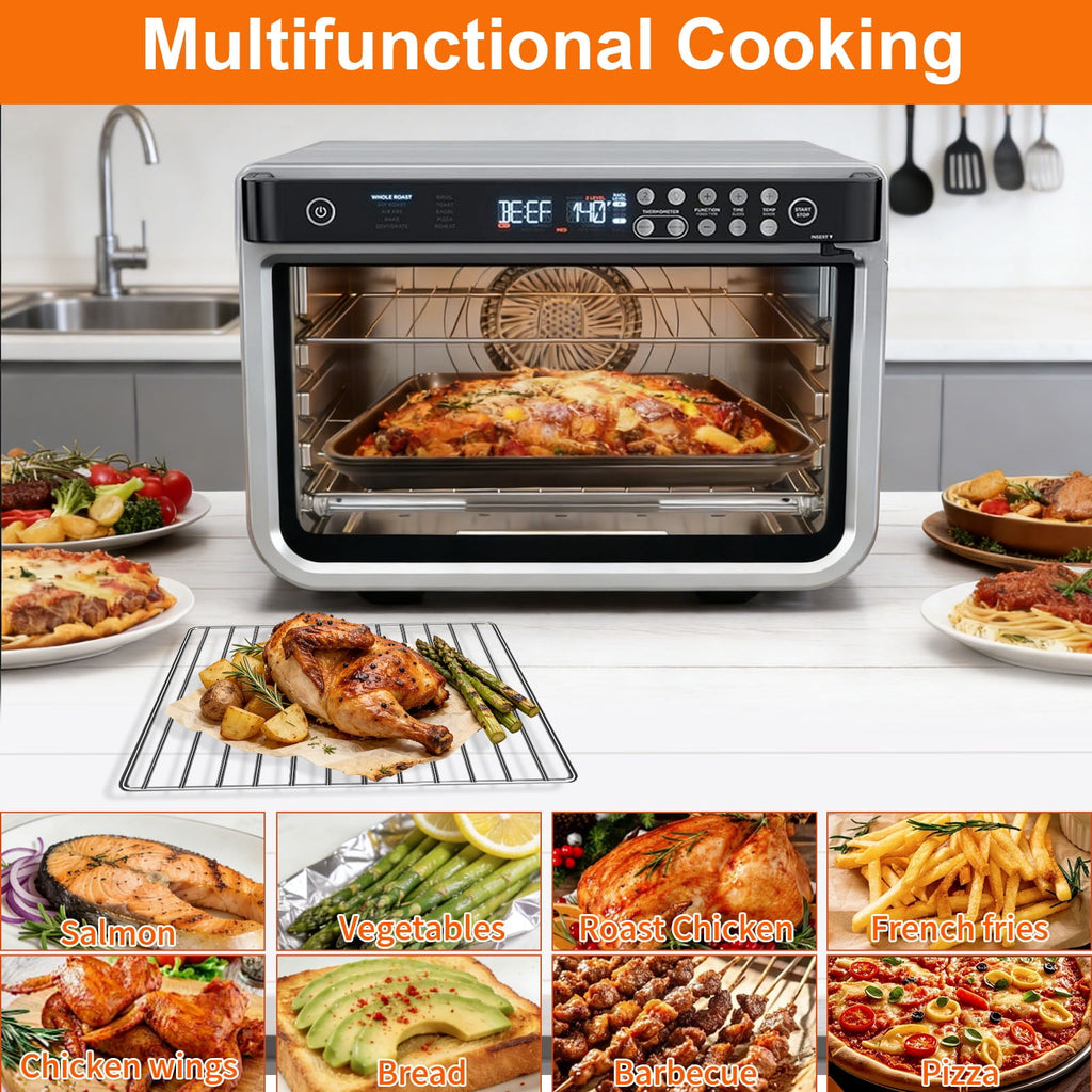 GCQ Air Fryer Replacement Parts for Ninja Foodi SP101 SP100 Digital Countertop Oven, Air Fryer Grill Pan Plate Crisper Plate Accessories Tray Basket