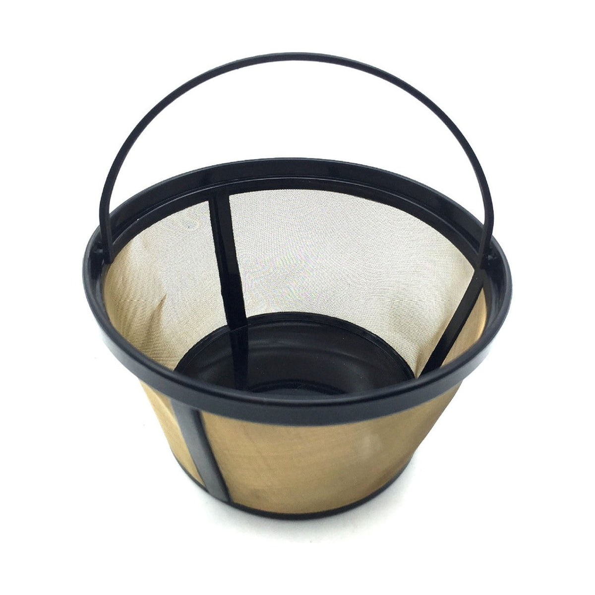 RKZDSR Reusable Stainless Steel Coffee Filter - Basket Design for 8-12 Cup Coffee Makers and Independent Brewing