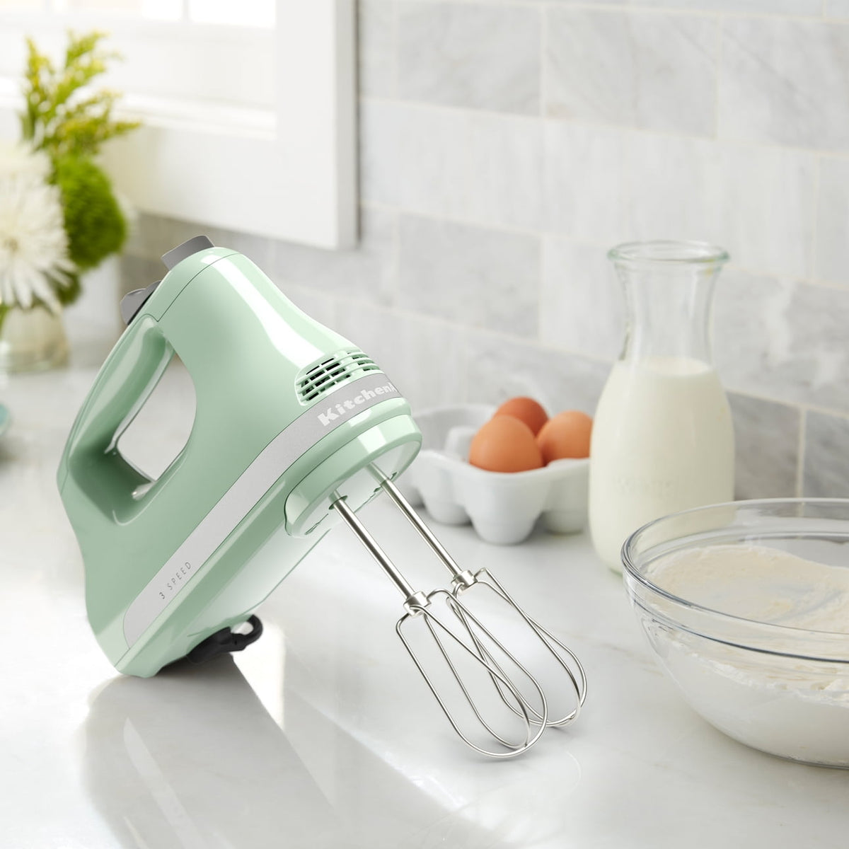 KitchenAid Ultra Power Corded 3-Speed Hand Mixer, Black