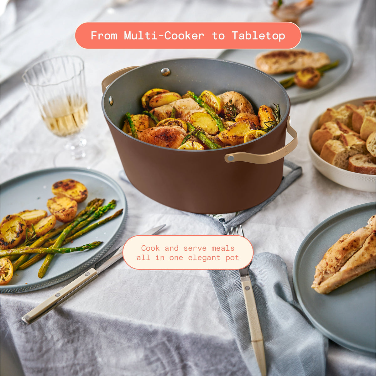 Beautiful 10 in 1, 6 Qt Electric Multi-Cooker, Thyme Green by Drew Barrymore