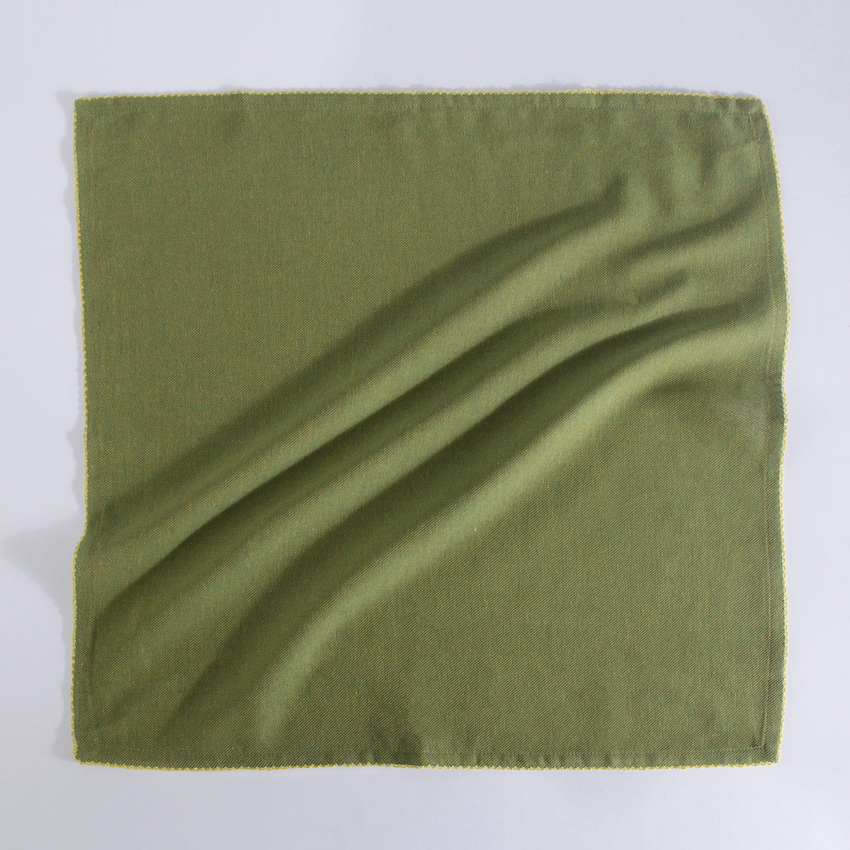 FINGERCRAFT Table Napkins, Cotton Cloth Napkin, Picot Edge, 20-inch, 12 Pack, Ivory