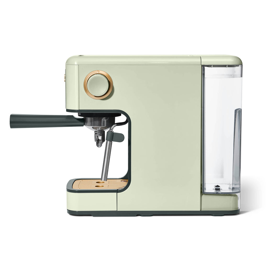 Beautiful by Drew Barrymore Slim Espresso Machine, 20-Bar Pressure, Black Sesame