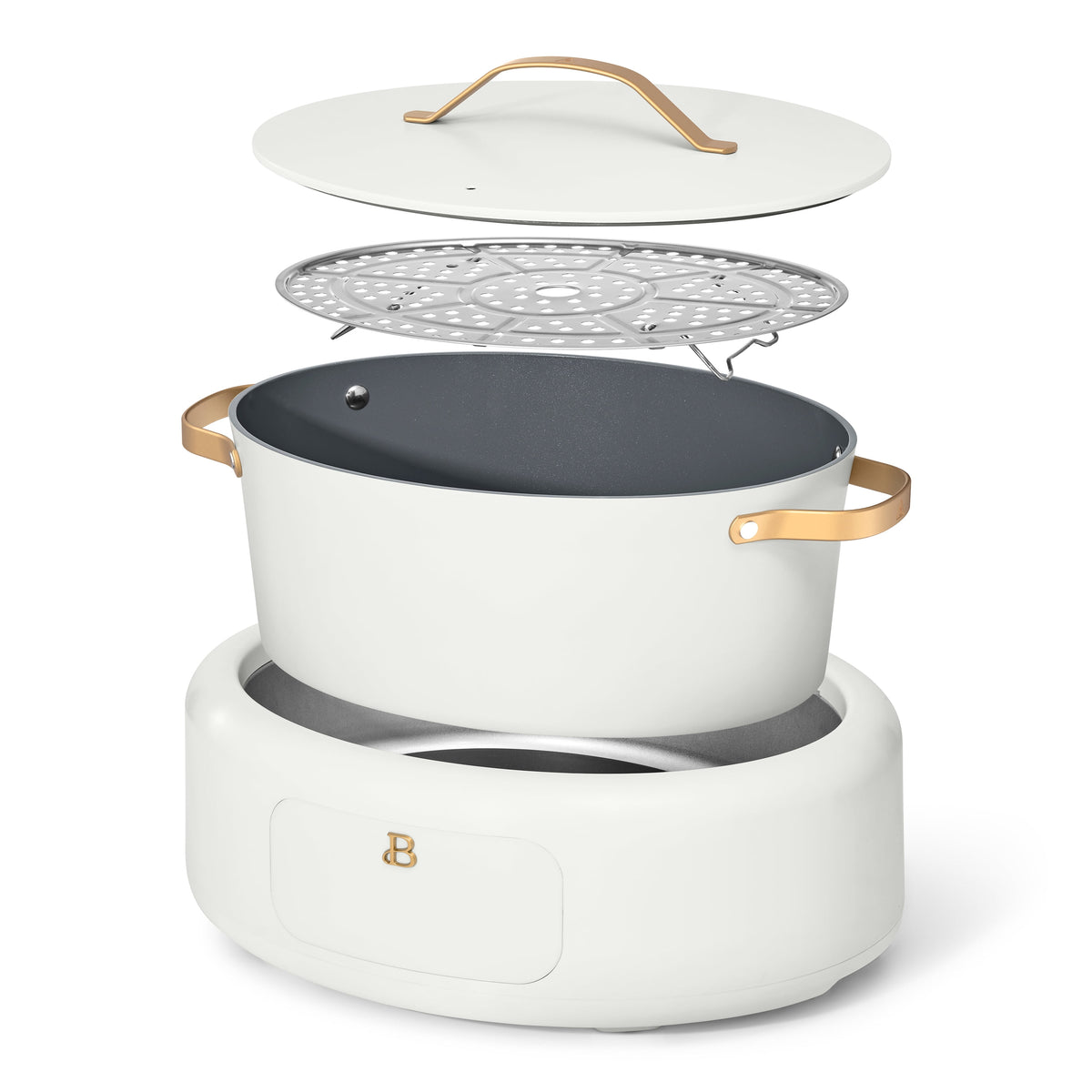 Beautiful 10 in 1, 6 Qt Electric Multi-Cooker, Thyme Green by Drew Barrymore