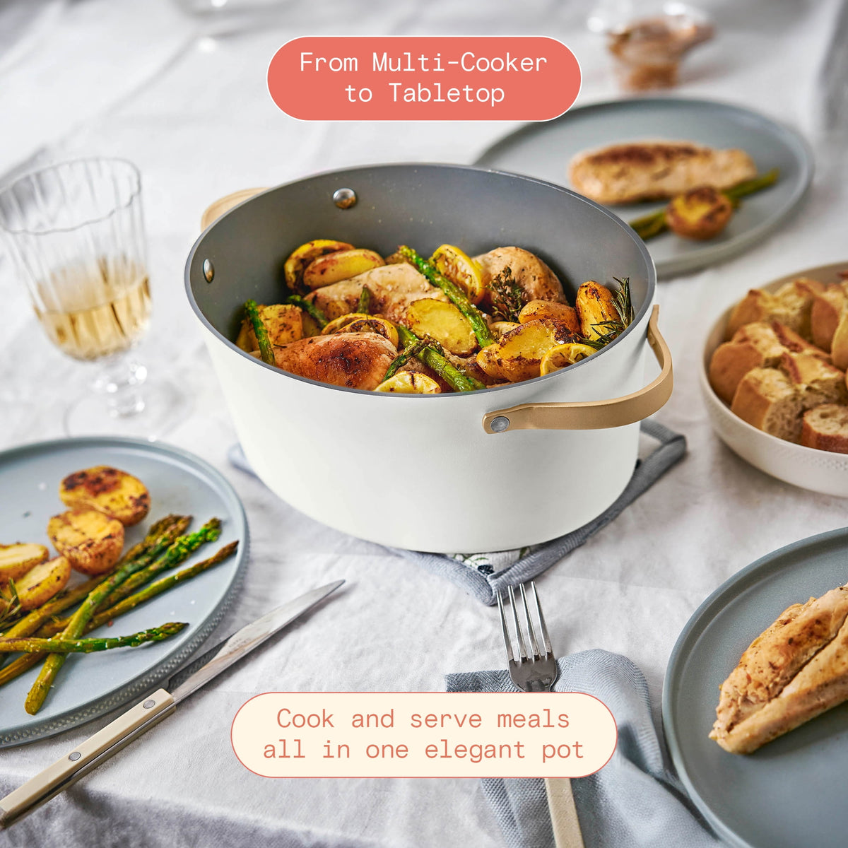 Beautiful 10 in 1, 6 Qt Electric Multi-Cooker, Thyme Green by Drew Barrymore