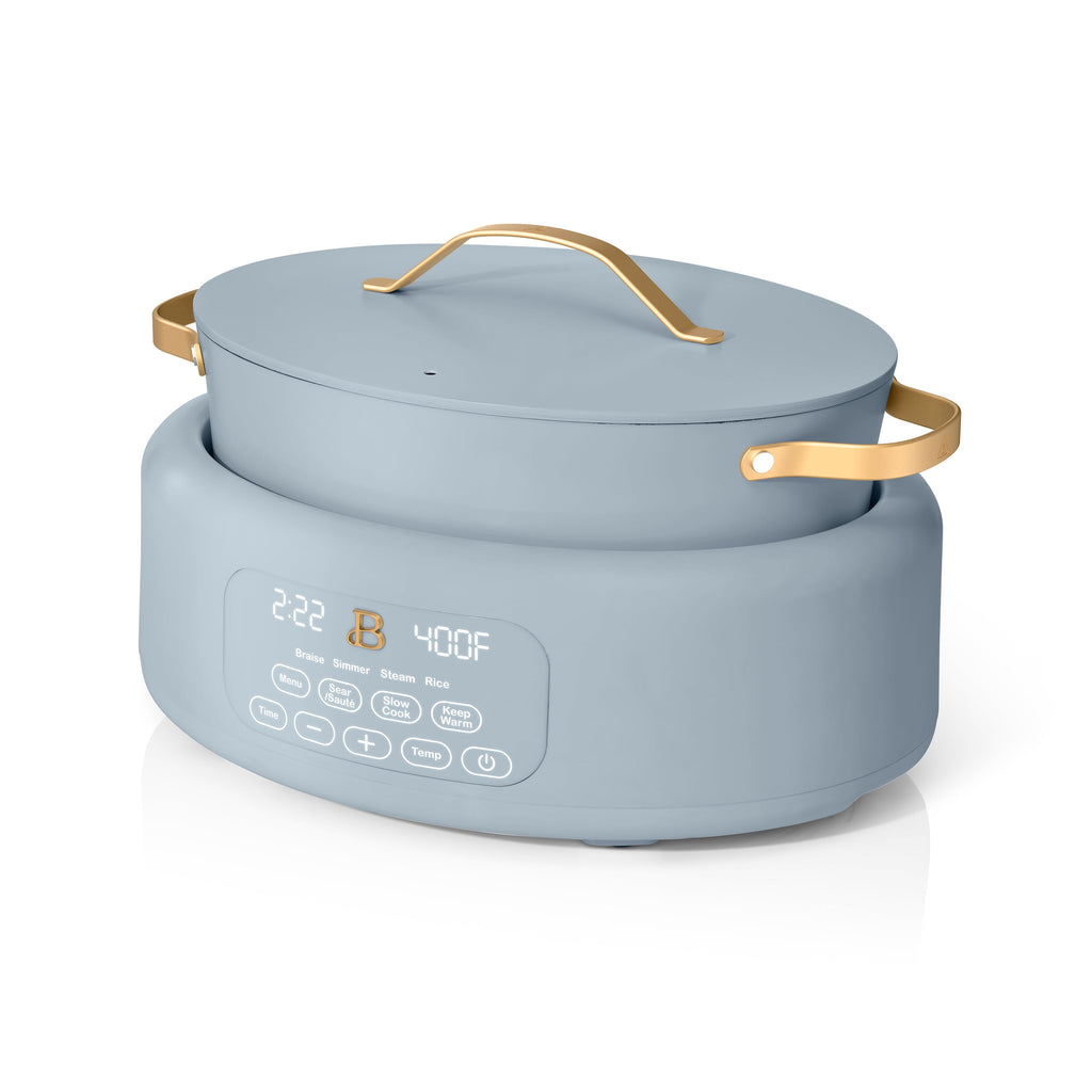Beautiful 10 in 1, 6 Qt Electric Multi-Cooker, Thyme Green by Drew Barrymore
