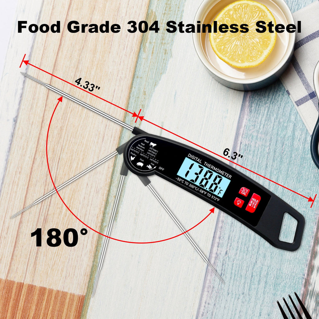 AGCAN Digital Meat Thermometer Instant Read Food Thermometers for BBQ Grilling Cooking