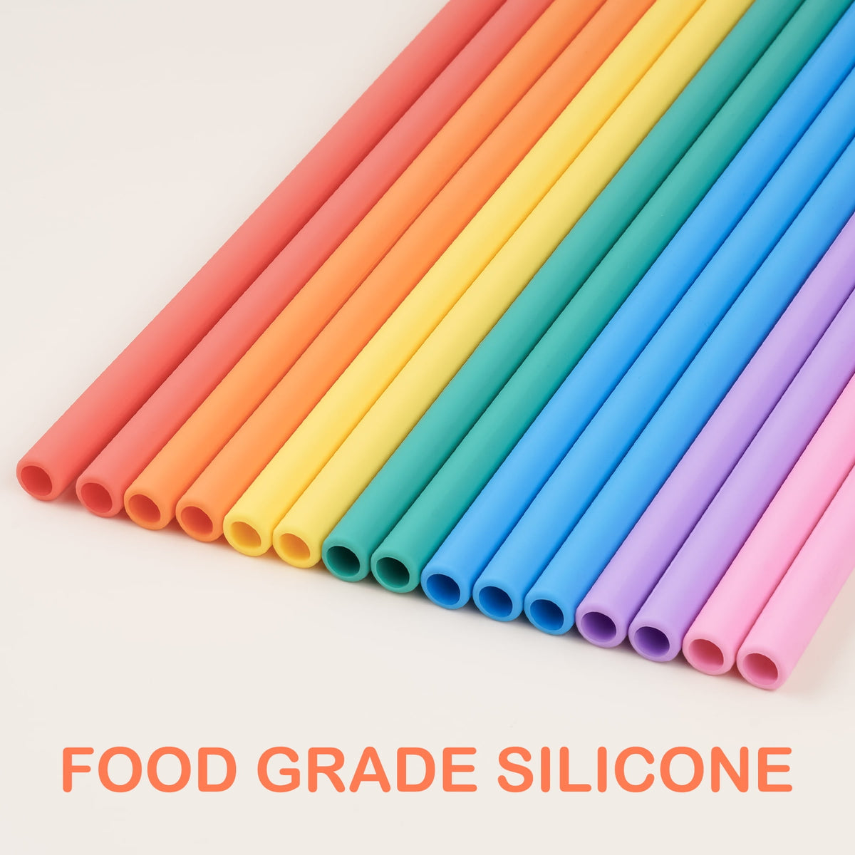 Tomorotec 12" Reusable Silicone Drinking Straws 15PCS with 2 Brushes, Compatible with Stanley Tumblers 40oz 30oz 20oz, Customizable for Various Drinkware, BPA-Free & Safe for Teeth (Morandi Colors)