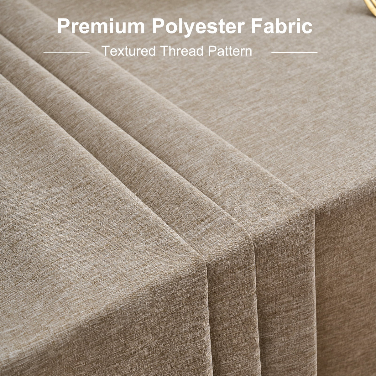 Inosoo Faux Linen Textured Rectangle Tablecloth - 60 x 84 inch Waterproof & Machine Washable Linen-Look Cloth Table Cover, White