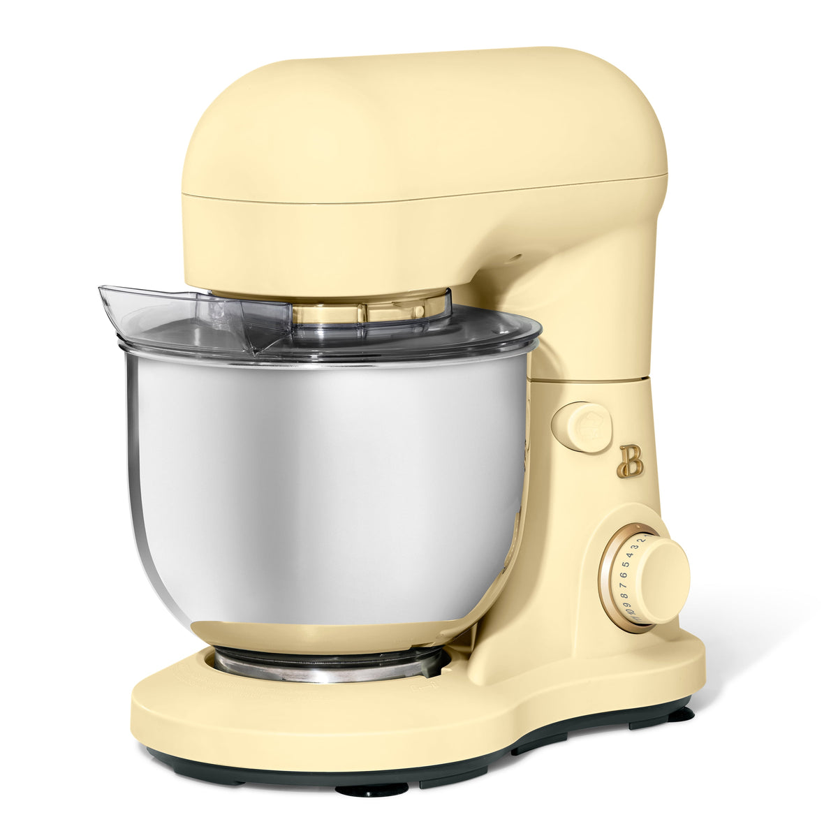 Beautiful 3.5 Qt Stand Mixer with Flat Beater, Dough Hook, Balloon Whisk, Chocolate by Drew Barrymore