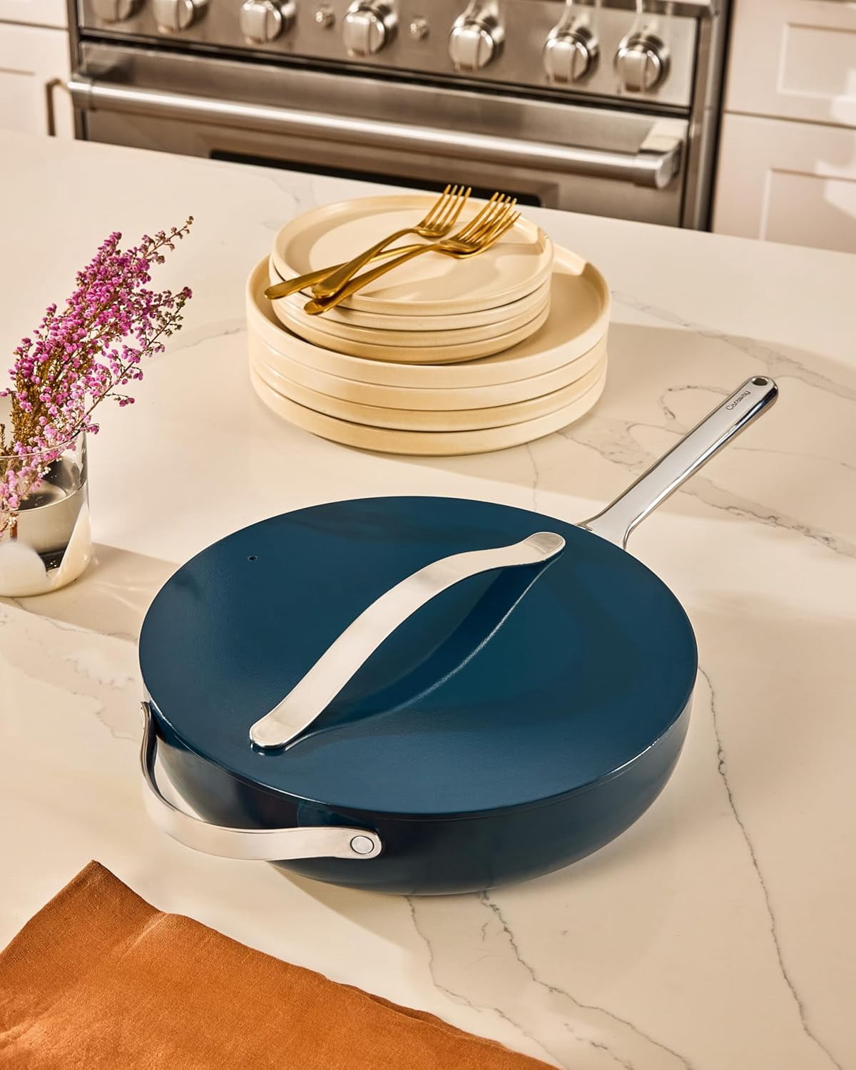 Caraway Ceramic Non-Stick Sauté Pan, 4.5 qt