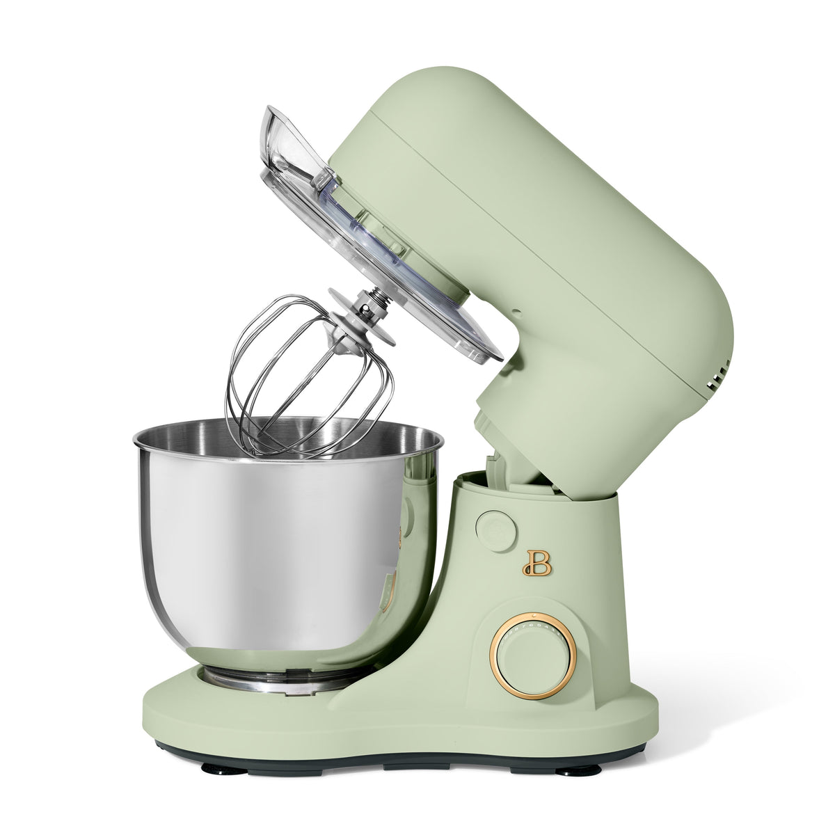 Beautiful 3.5 Qt Stand Mixer with Flat Beater, Dough Hook, Balloon Whisk, Chocolate by Drew Barrymore
