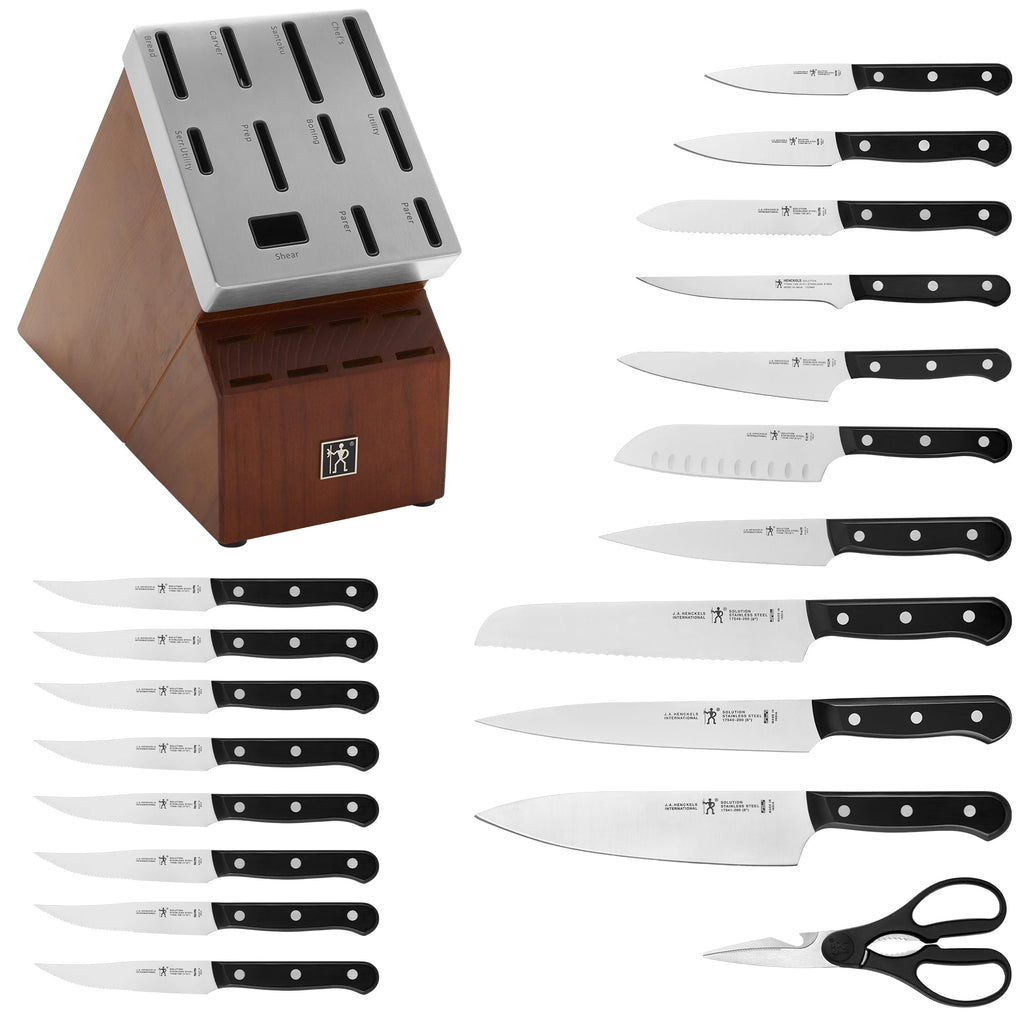 Henckels Solution 14-pc Self-Sharpening Knife Block Set