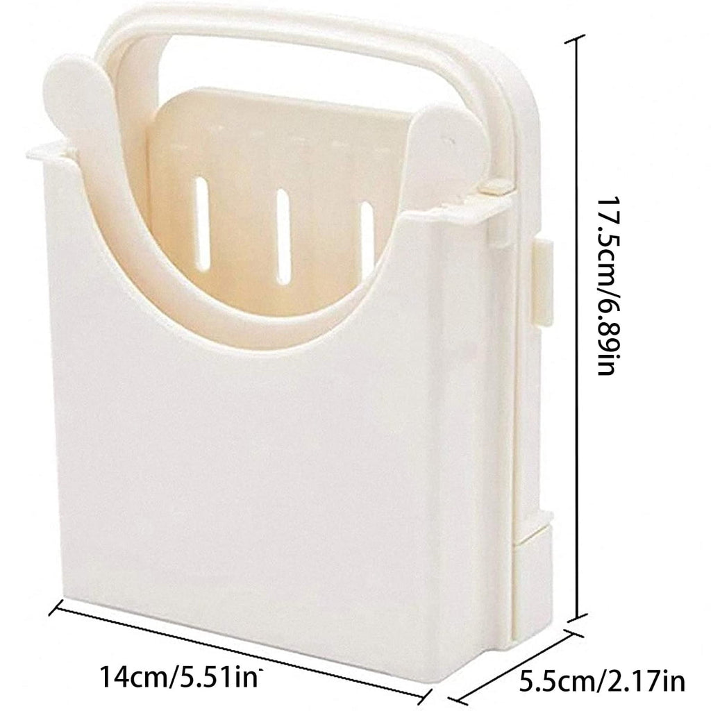 Xiyztok Bread Slicer Foldable Toast Slicer Tool Adjustable Toast Loaf Slicing Machine Plastic Bread Cutting Guide Tools for Homemade Bread Kitchen Baking Tool