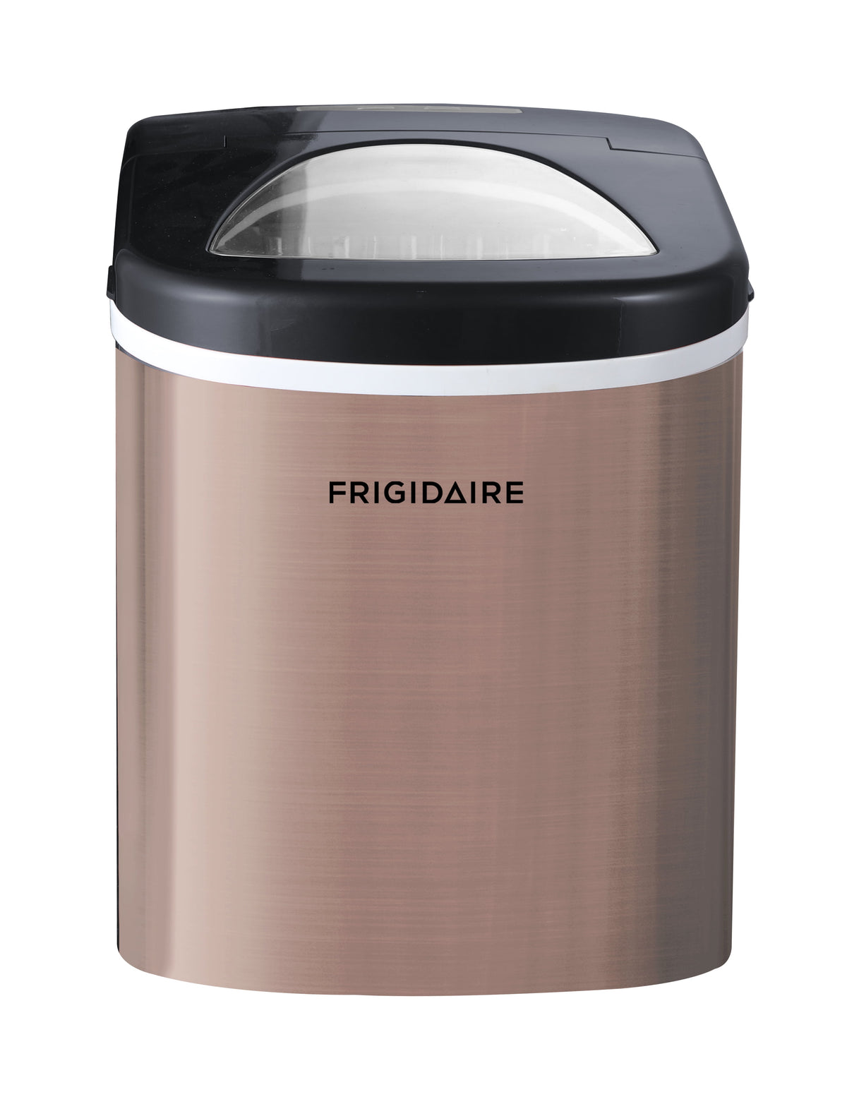 Frigidaire 26 lb. Bullet Ice Maker, Countertop Ice Machine with LED Control Panel, Red Stainless Steel