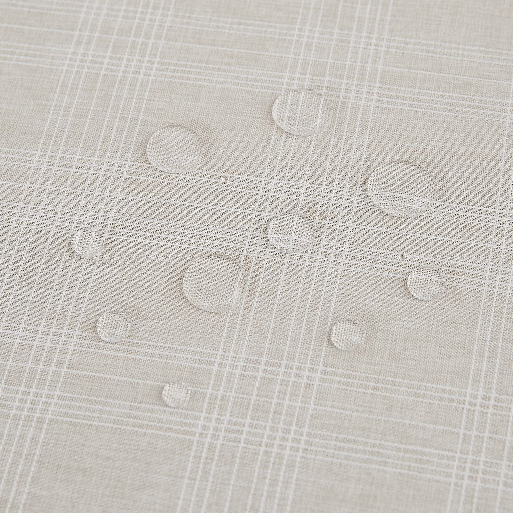 Deconovo Square Tablecloth with Waterproof Finish, Easy-Clean Polyester Table Cover, 54 x 54 Inch, Dark Gray