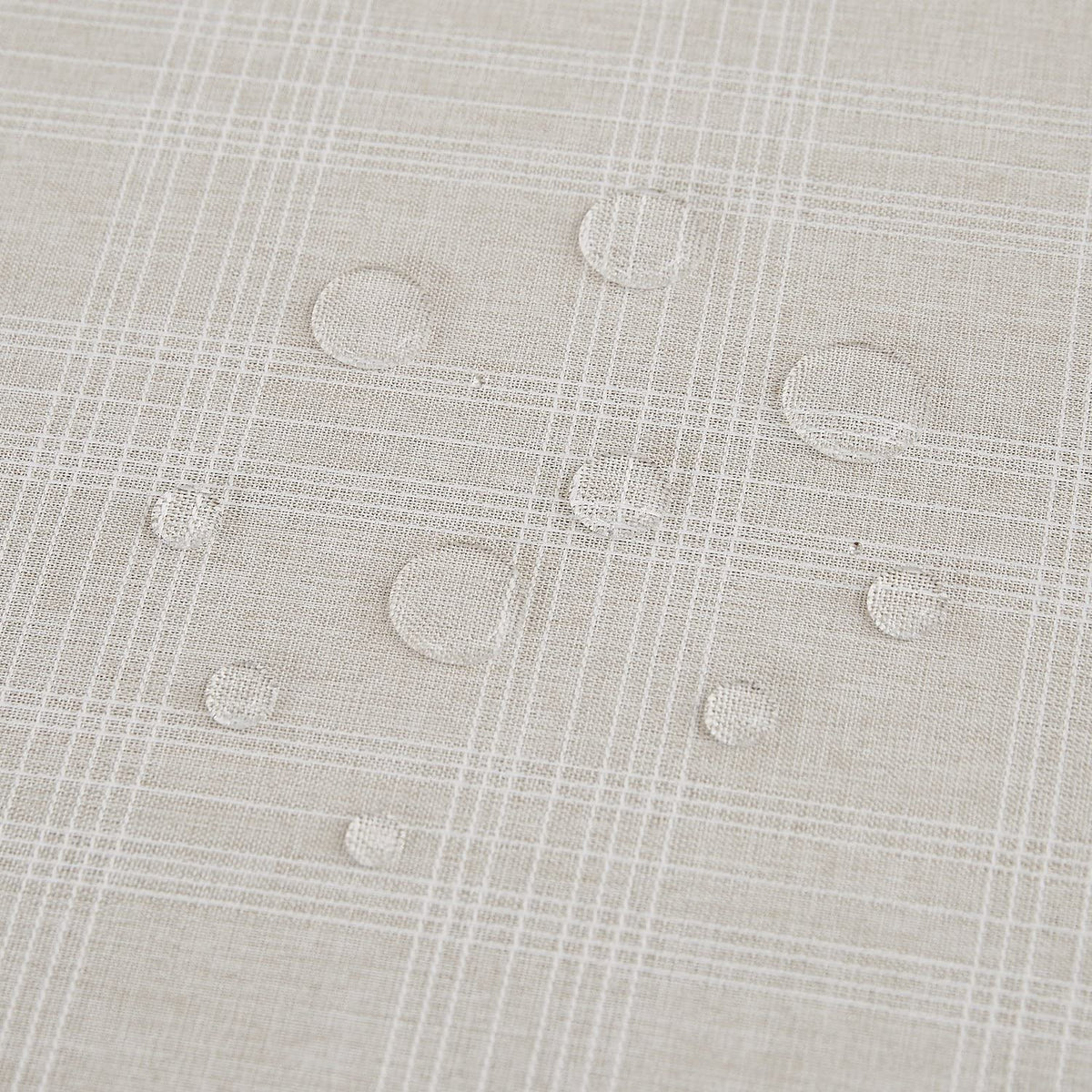 Deconovo Square Tablecloth with Waterproof Finish, Easy-Clean Polyester Table Cover, 54 x 54 Inch, Dark Gray