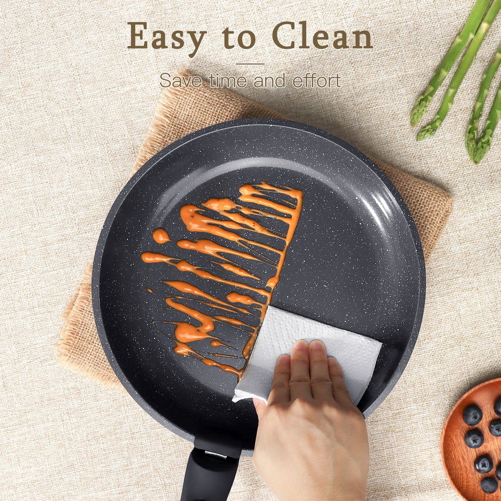 Gipp 11pcs Ceramic Cookware Sets, Pots and Pans Set Non Stick with Removable Handle, Oven & Dishwasher Safe,Induction Cookware