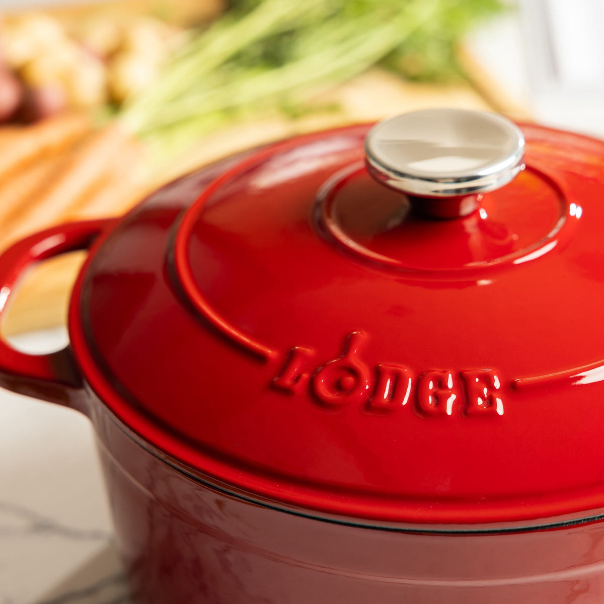 Lodge Cast Iron 5.5qt Indigo Enameled Dutch Oven