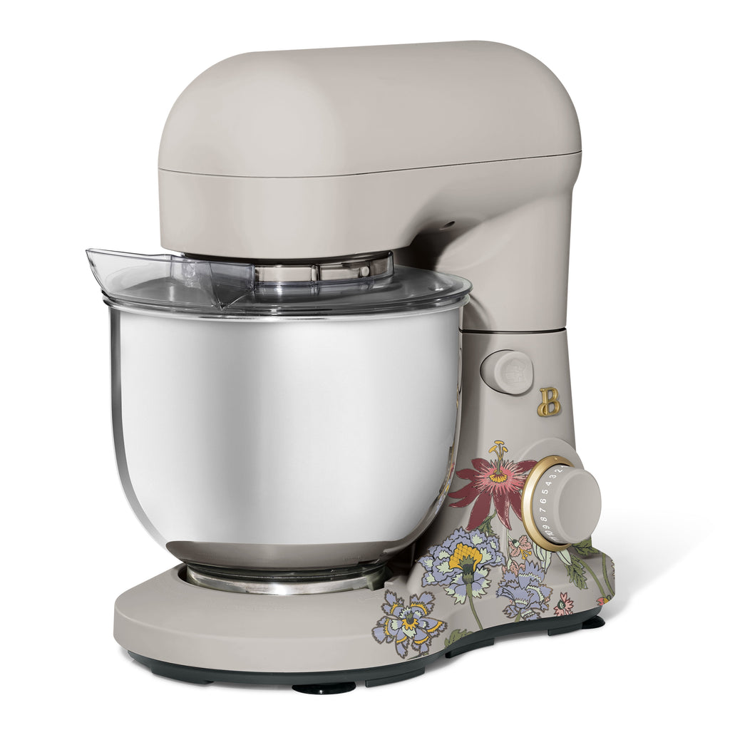 Beautiful 3.5 Qt Stand Mixer with Flat Beater, Dough Hook, Balloon Whisk, Chocolate by Drew Barrymore