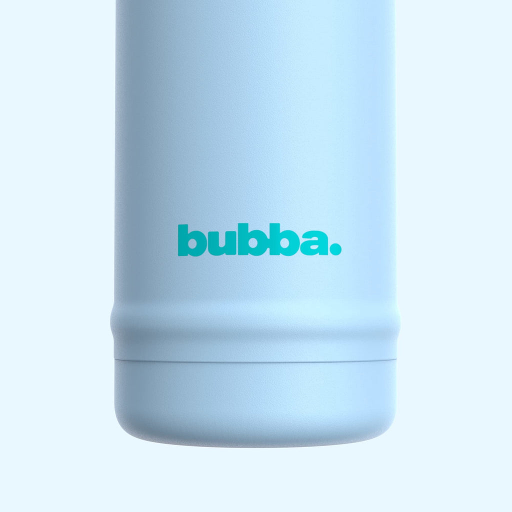 Bubba 24oz DualSip Insulated Stainless Steel Water Bottle with Straw & Sip Lid, Ocean Energy Blue/Purple