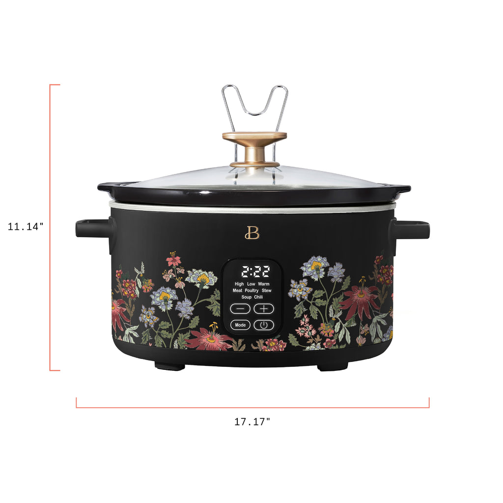 Beautiful 6 Qt Programmable Slow Cooker, Thyme Green by Drew Barrymore