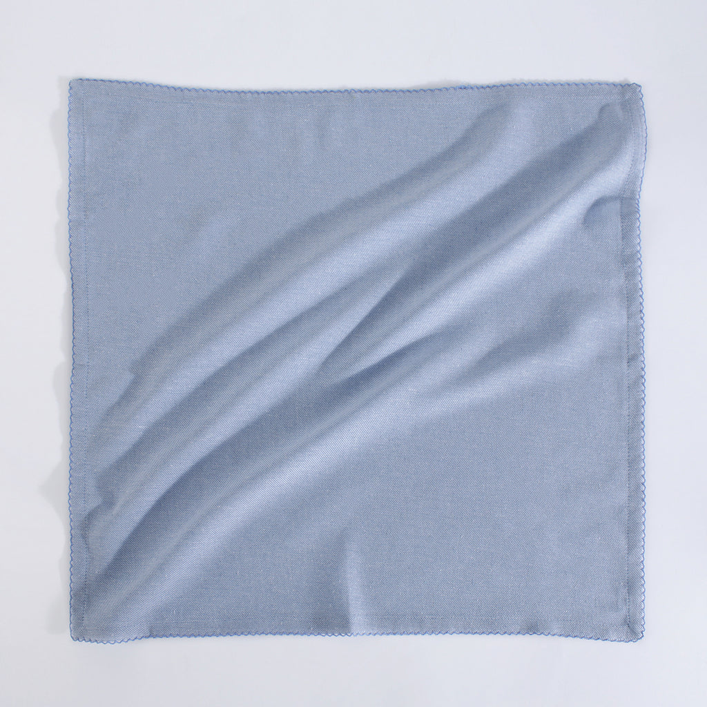 FINGERCRAFT Table Napkins, Cotton Cloth Napkin, Picot Edge, 20-inch, 12 Pack, Ivory