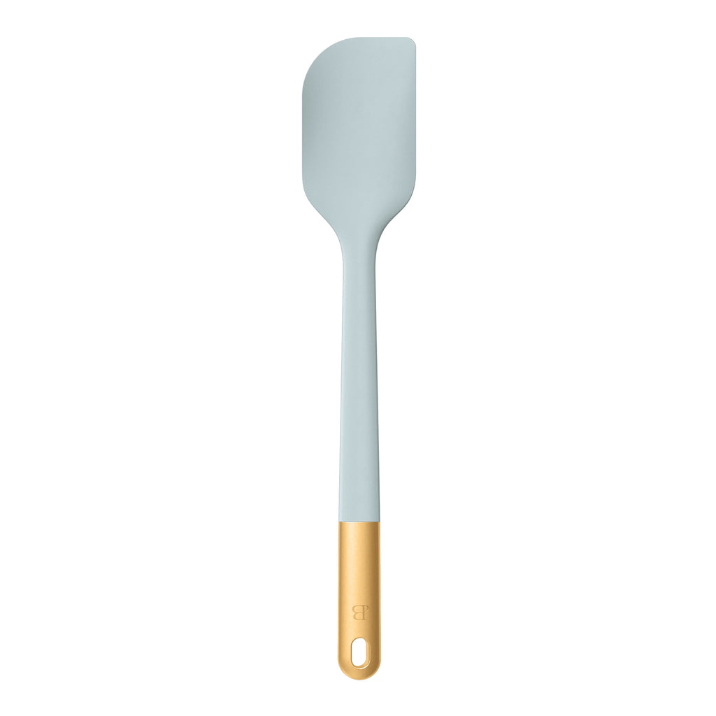 Beautiful 6-Piece Silicone Kitchen Tool Set with Ceramic Crock, Chocolate by Drew Barrymore