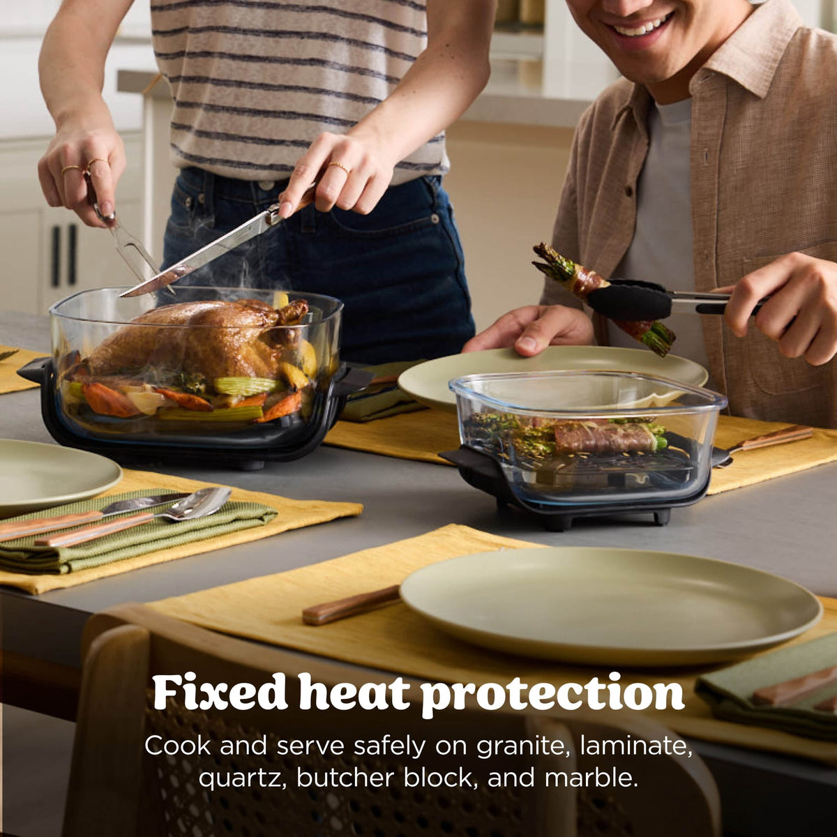 Ninja Crispi Glass Air Fryer 4-Qt, 4-in-1, Air Fry Bake Recrisp, Portable, Dishwasher Safe, FN101ST Stone