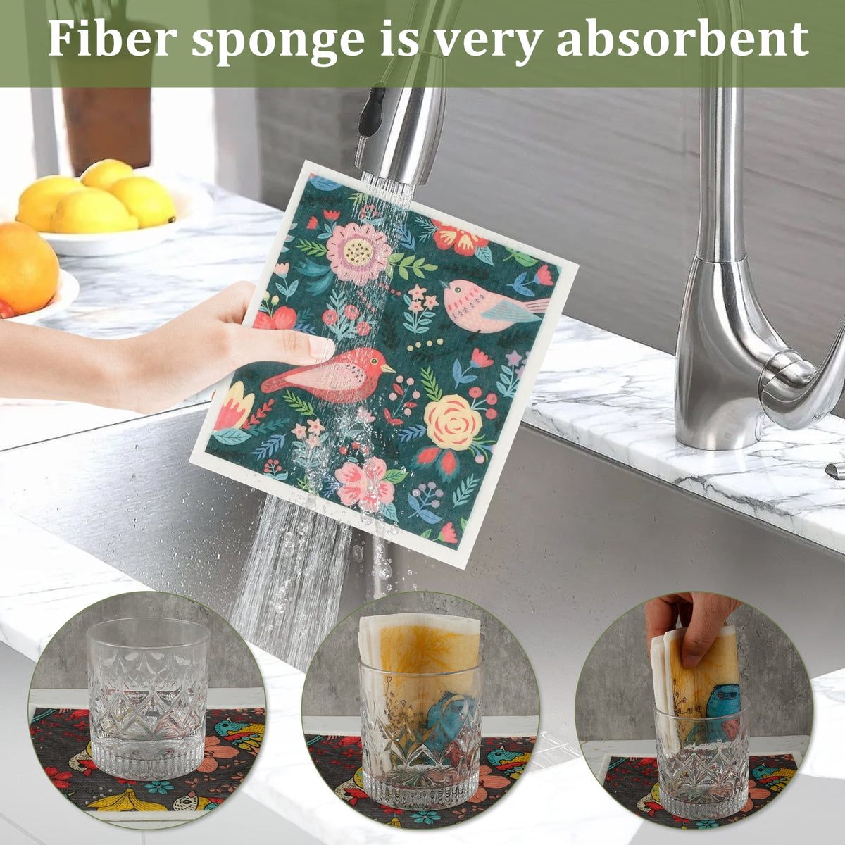 Xiyztok 12Pcs Swedish Dishcloths Highly Absorbent Kitchen Dish Cloths Reusable Dish Towels Non Scratch Dish Rags Soft Cotton Cleaning Cloth for Washing Cleaning Scrubbing Kitchen Dishes Bathroom