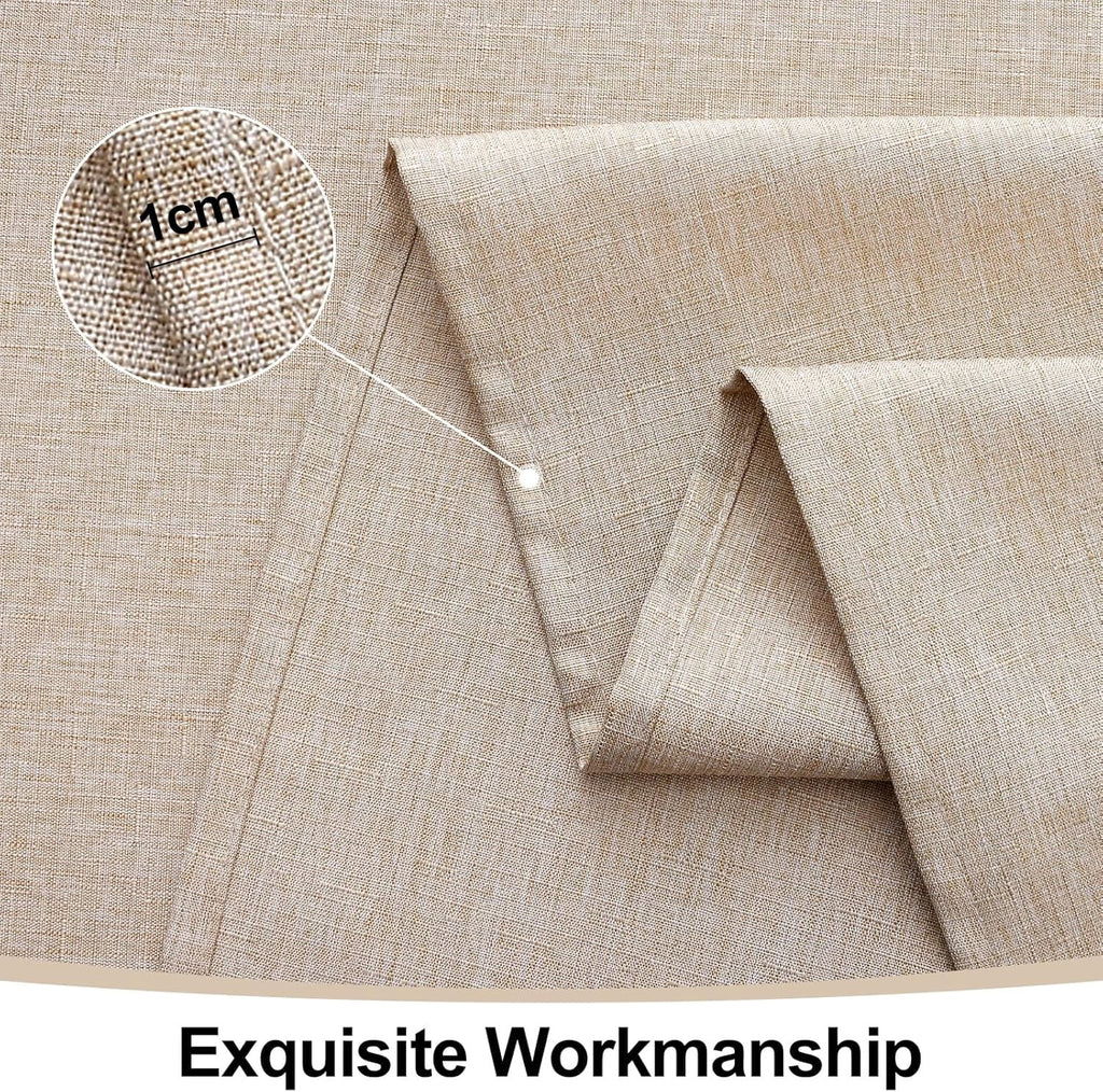 decorUhome Linen Rectangle Tablecloth 52x70 inch, Stain and Wrinkle Resistant Washable Table Cloth, Decorative Waterproof Fabric Table Cover for Dining Party, Sage Green