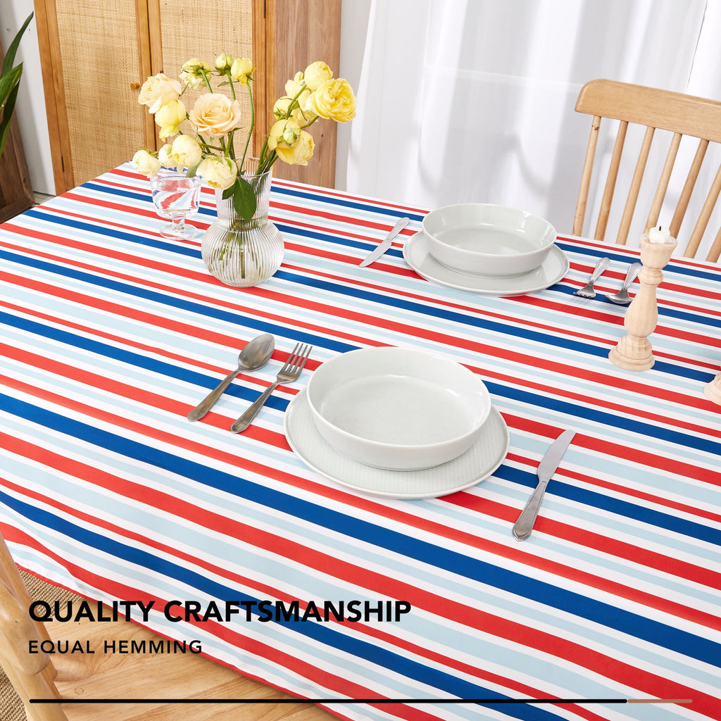 Deconovo Square Tablecloth with Waterproof Finish, Easy-Clean Polyester Table Cover, 54 x 54 Inch, Dark Gray