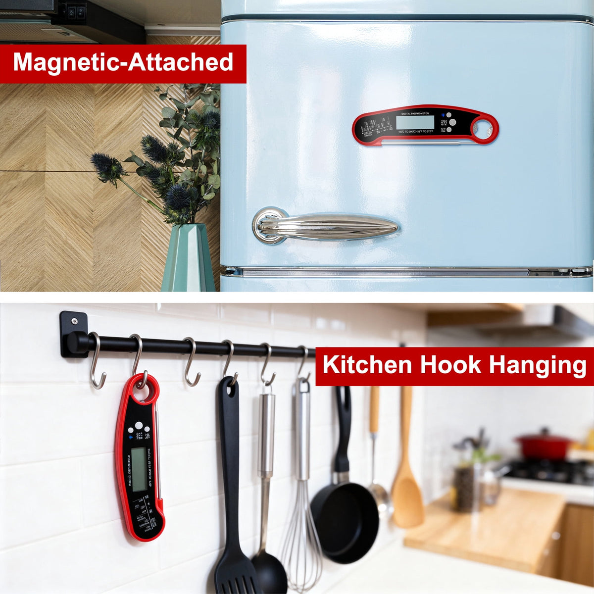 AGCAN Digital Meat Thermometer Instant Read Food Thermometers for BBQ Grilling Cooking